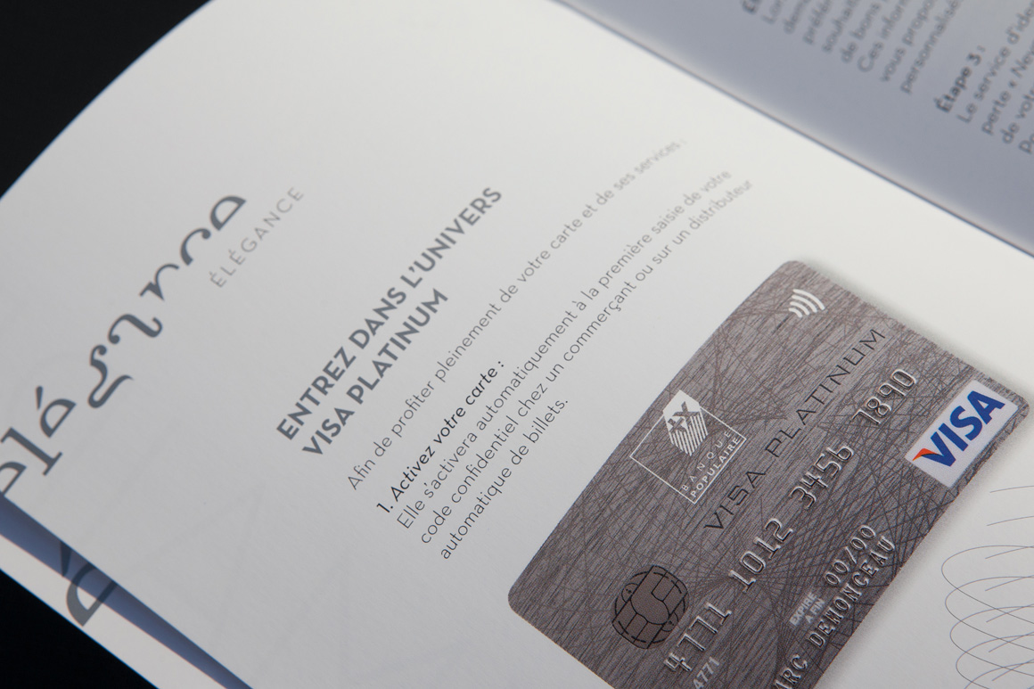 Welcome Pack Visa Platinum pour Visa - identité visuelle