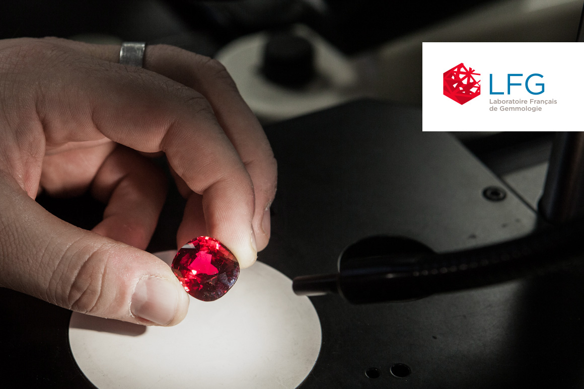 Identité visuelle du LFG pour Laboratoire Français de Gemmologie