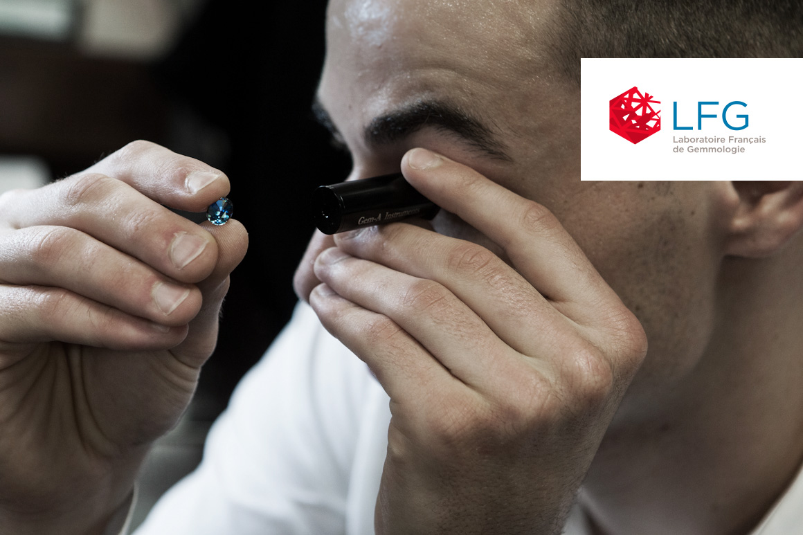 Identité visuelle du LFG pour Laboratoire Français de Gemmologie