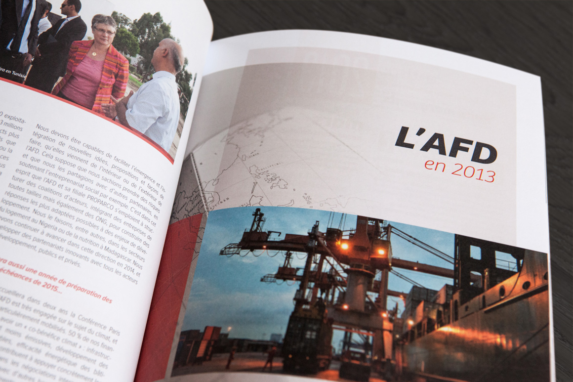 AFD - Publications institutionnelles 2013 pour Agence Française de Développement