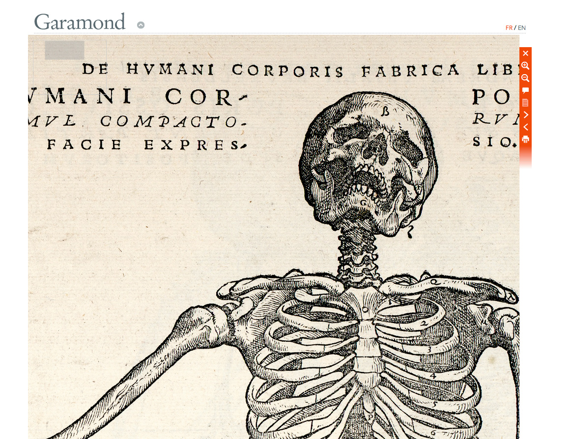 Garamond – site web encyclopédique pour Ministère de la culture et de la communication