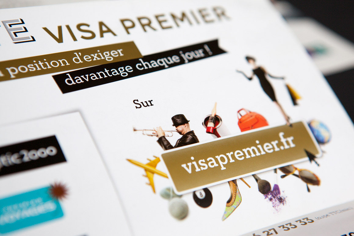 Publications promotionnelles Visa Premier pour Visa