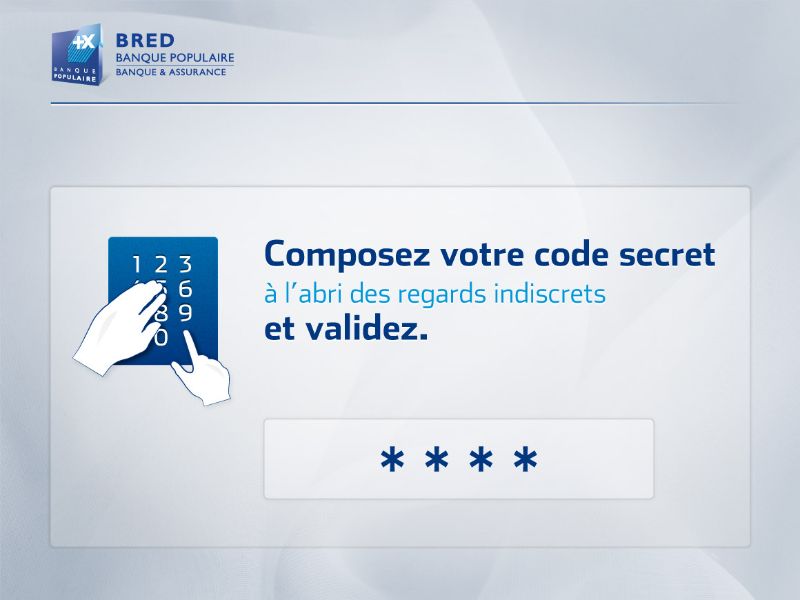 Guichet automatique BRED pour BRED